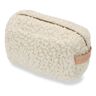 1+ in the family Iconic Cotton and Wool Sherpa Toiletry Bag Ecru one size Girl