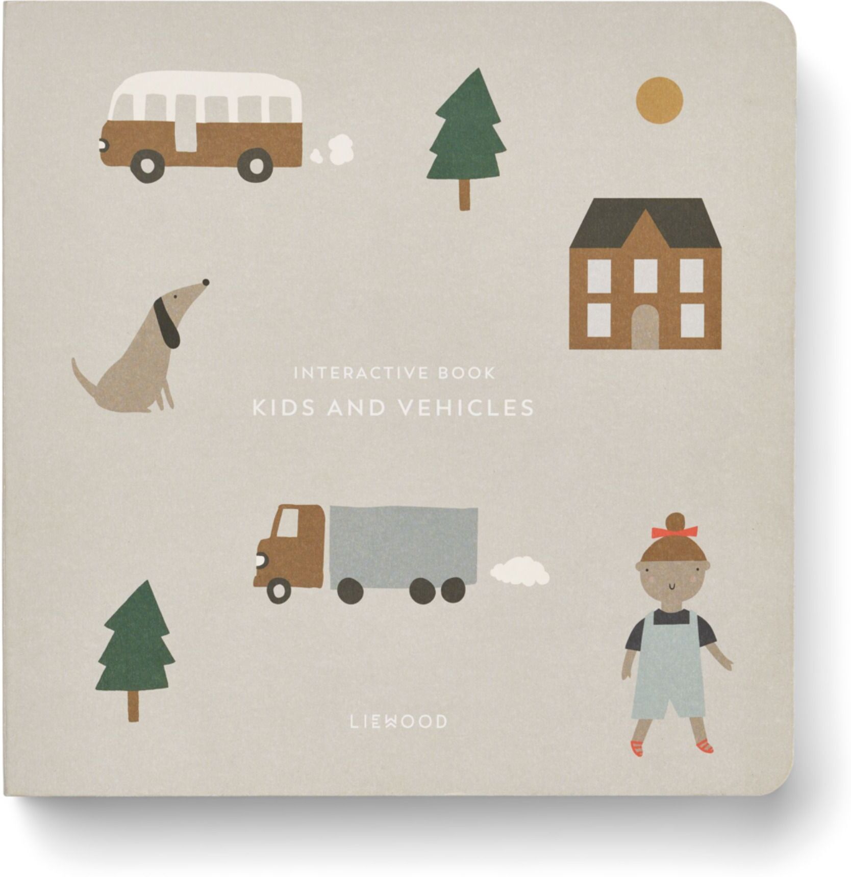 Liewood Maitland Early-Learning Book Vehicles/Downtown mix one size unisex