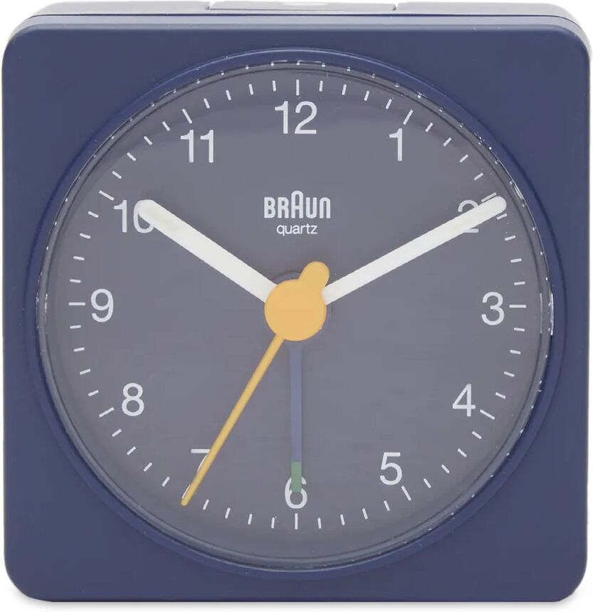 Braun Classic Travel Alarm Clock in Blue