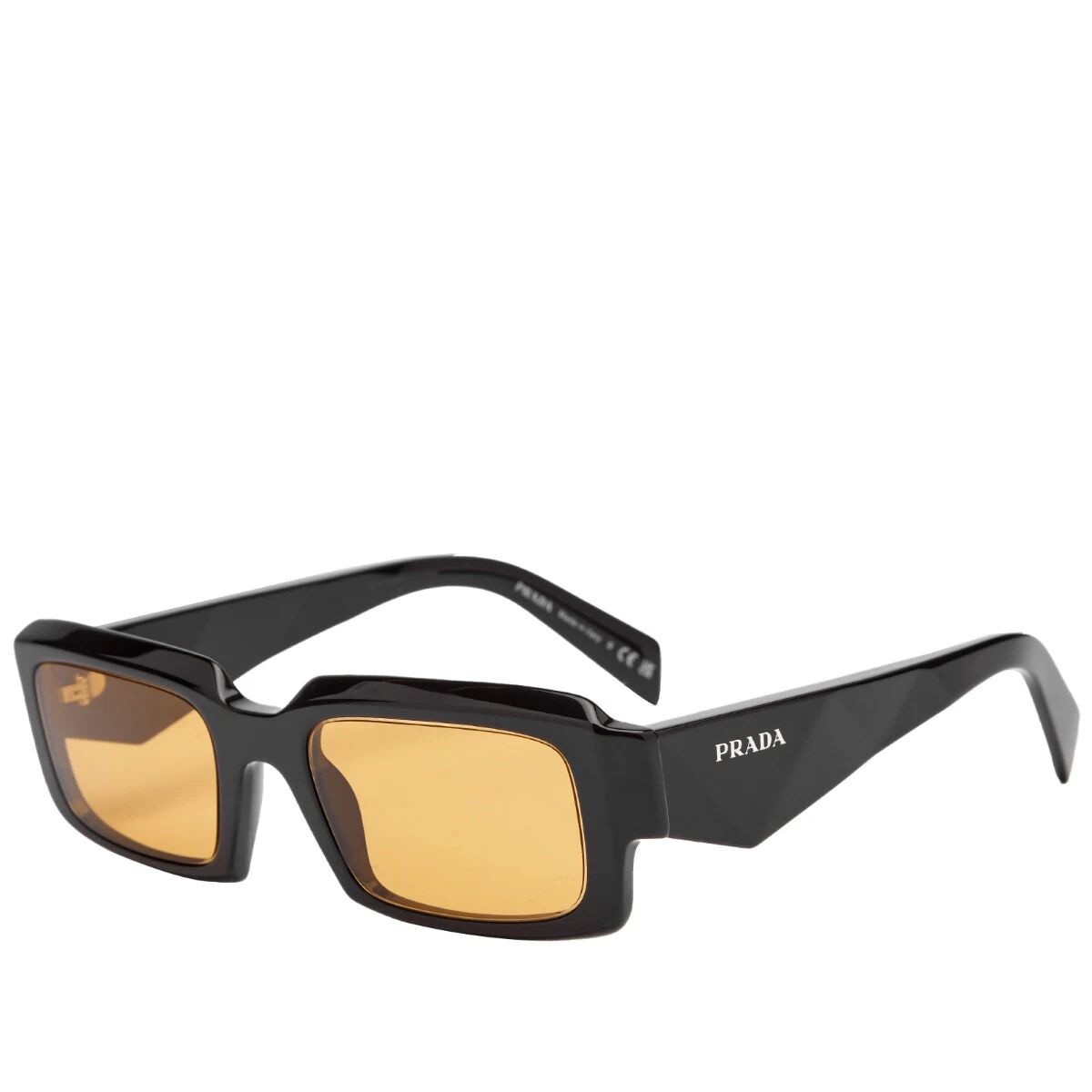 Prada Eyewear Men's PR 27ZS Sunglasses in Black/Yellow