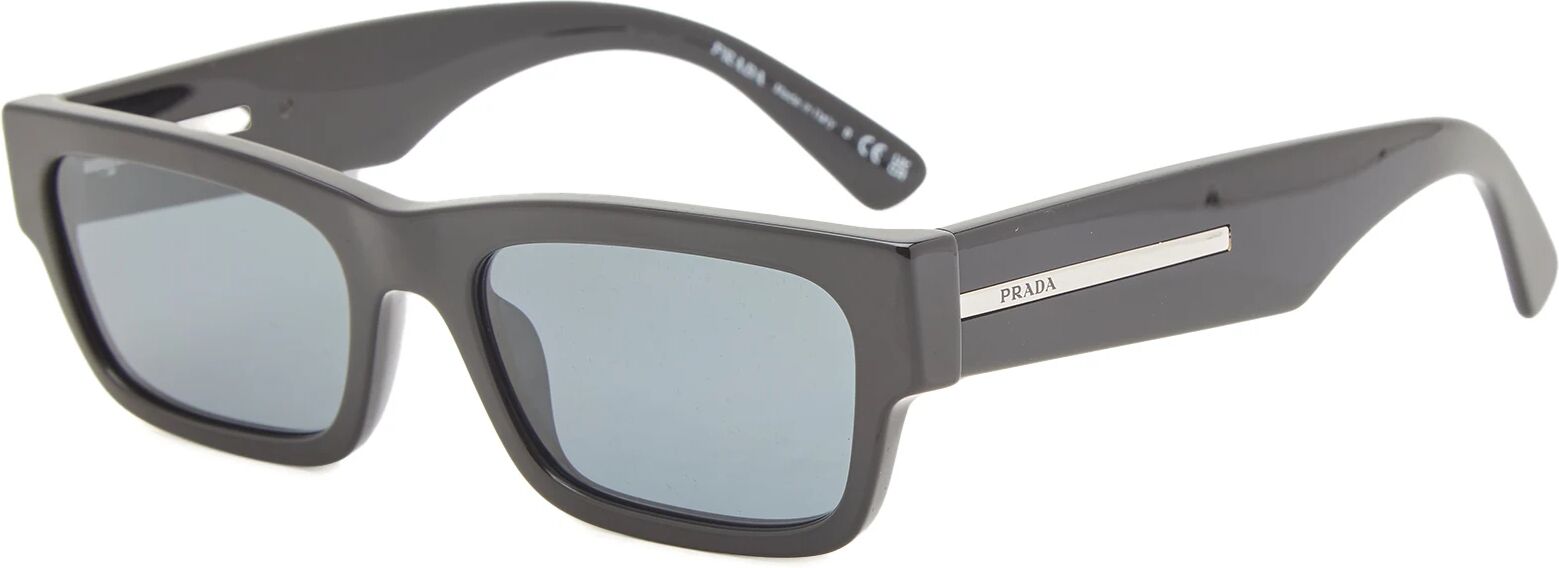 Prada Eyewear Men's PR-A03S Sunglasses in Black/Blue Vintage