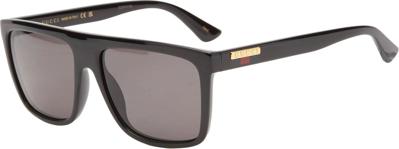 Gucci Men's Lines Injection Sunglasses in Black/Grey