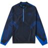 Adidas Men's Blue Version Half-zip Soccer Track Top in Power Blue, Size Small