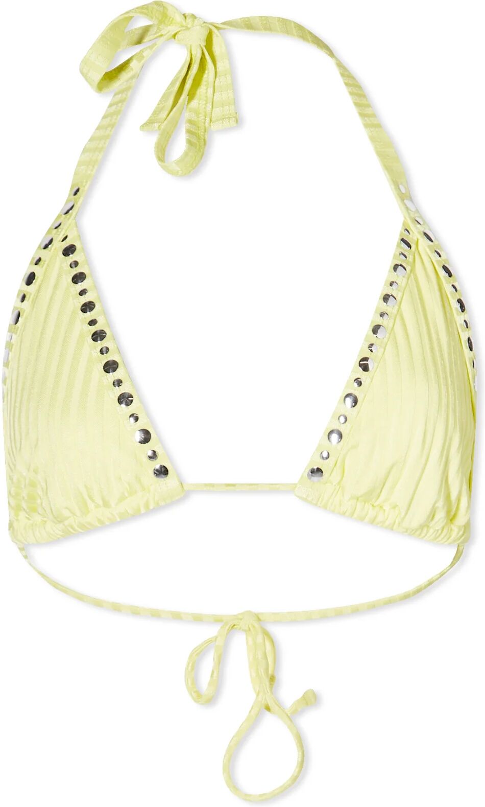 Gimaguas Women's Mila Bikini Top in Yellow, Size Medium