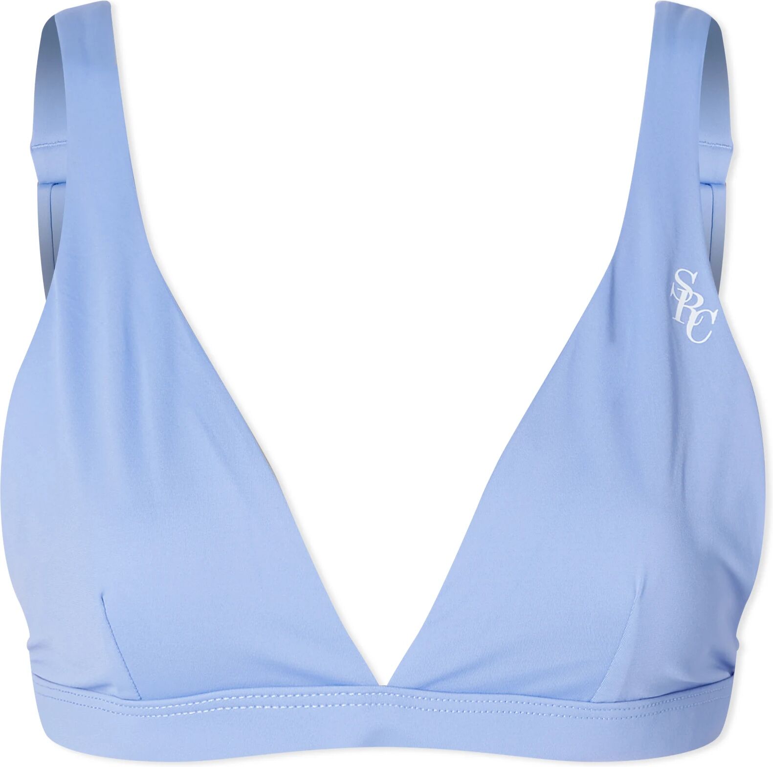 Sporty & Rich Women's Romy Bikini Top in Periwinkle, Size Medium