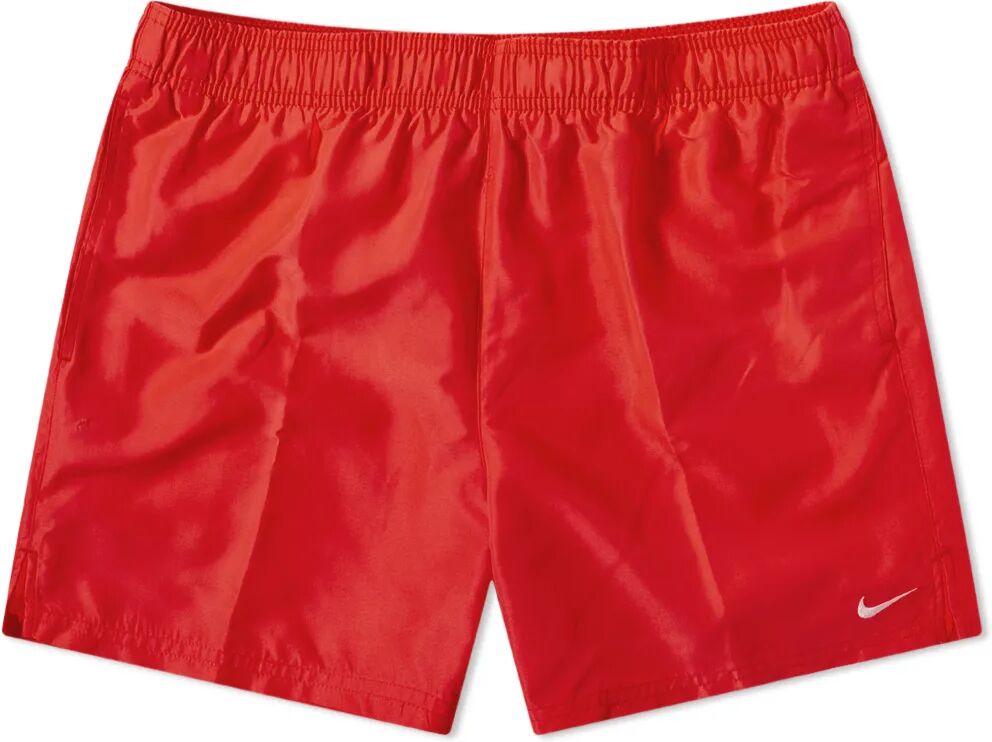 Nike Swim Men's Essential 5" Volley Shorts in University Red, Size X-Large