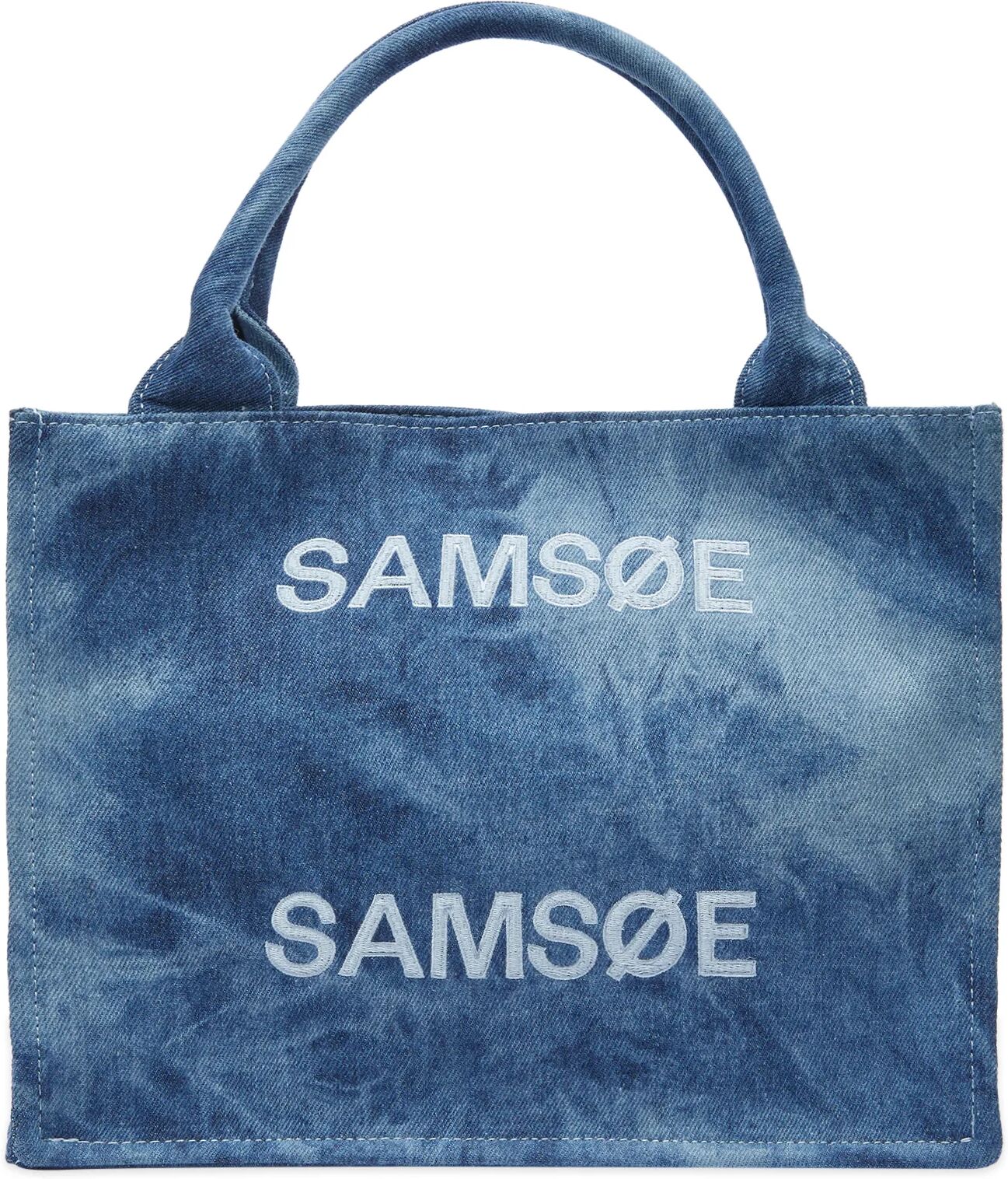 Samsøe Samsøe Women's Denim Logo Bag in Washed Denim