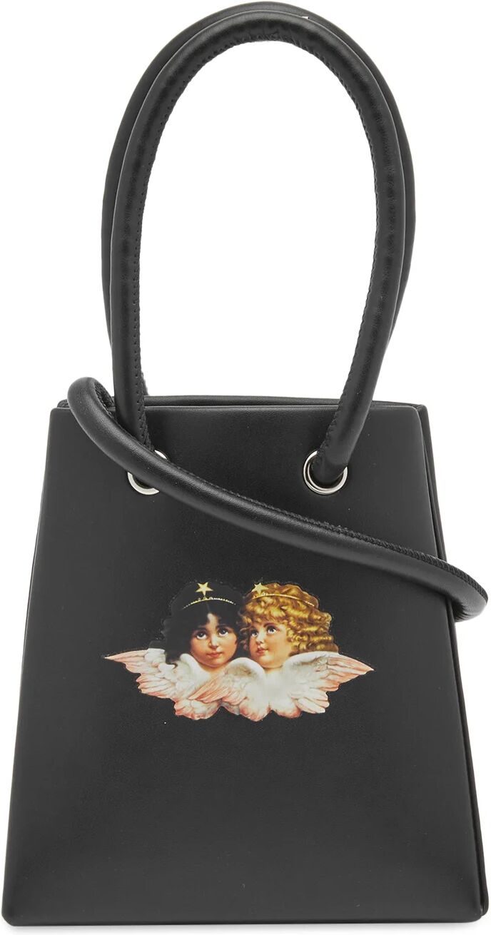 Fiorucci Women's Apple Leather Icon Mini Handbag in Black