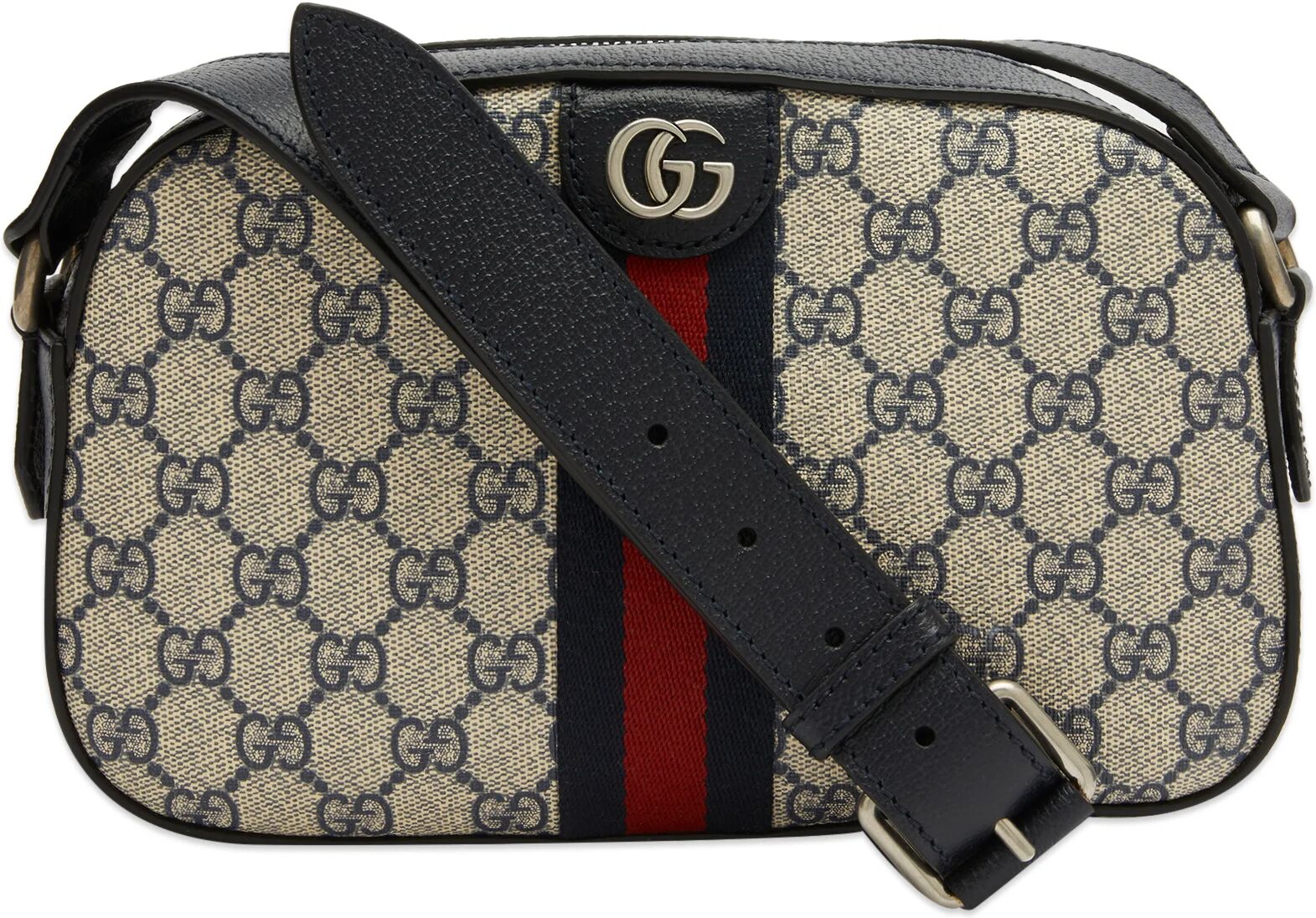 Gucci Men's Ophidia GG Monogram Camera Bag in Beige