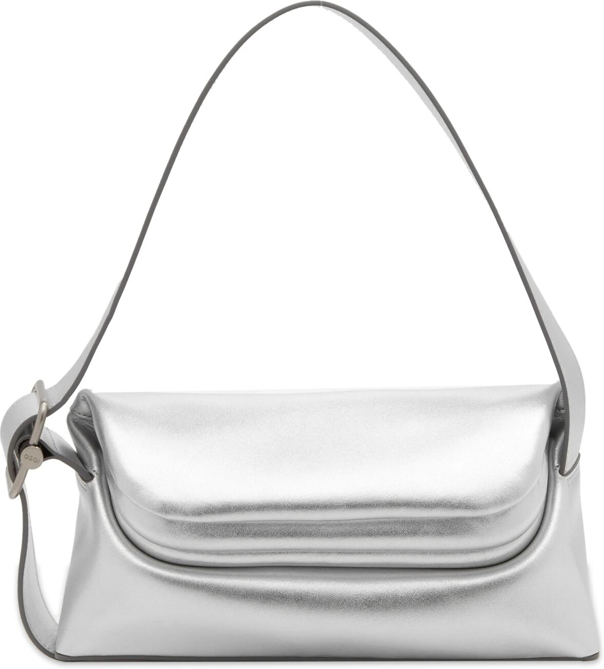 OSOI Women's Folded Brot Bag in Silver