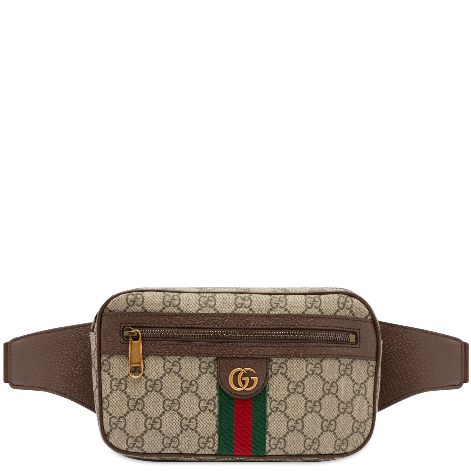 Gucci Men's Ophidia GG Monogram Waist Bag in Beige, Size Medium