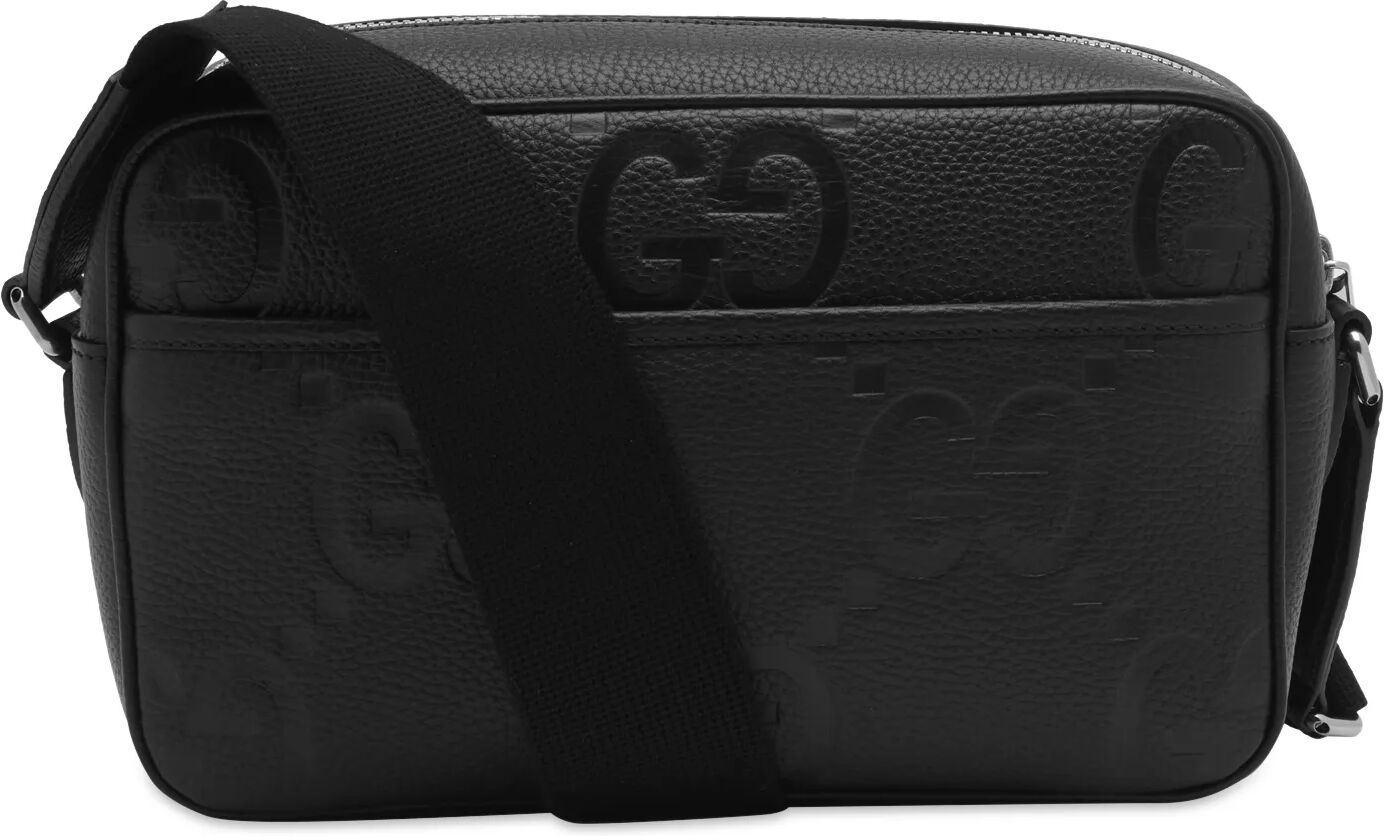 Gucci Men's Jumbo GG Camera Bag in Black