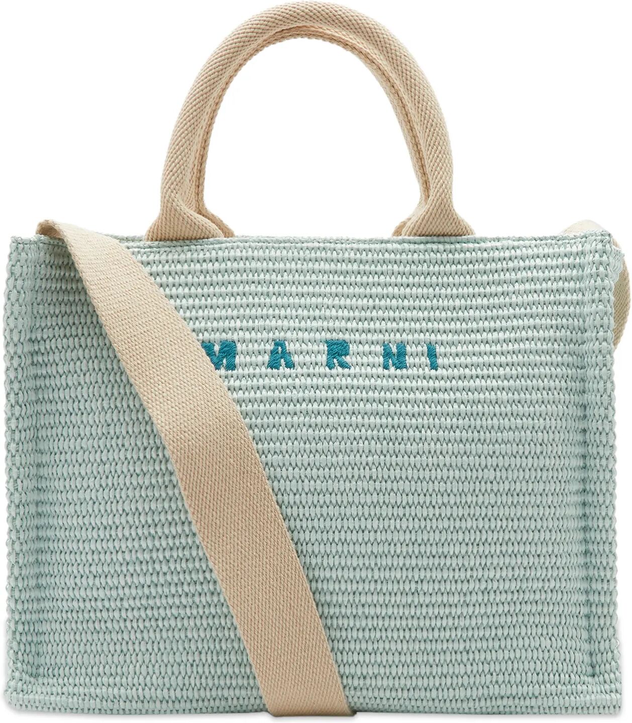 Marni Women's Small Basket Bag in Sea Green