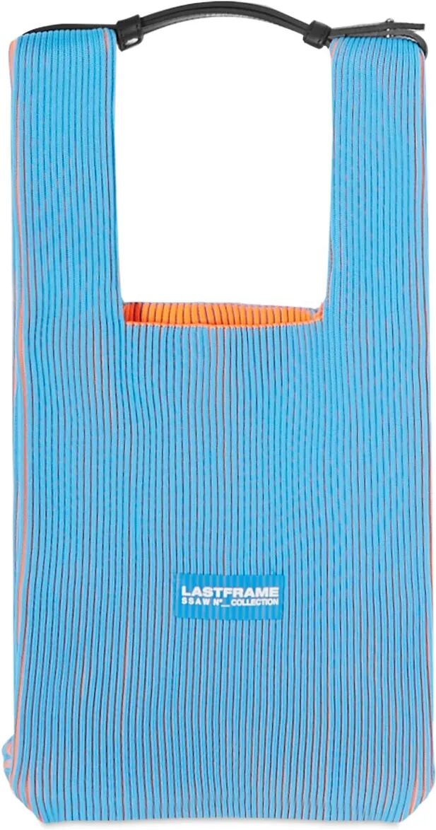 LASTFRAME Women's Two Tone Okamochi Bag Medium in Neon Blue/Neon Orange