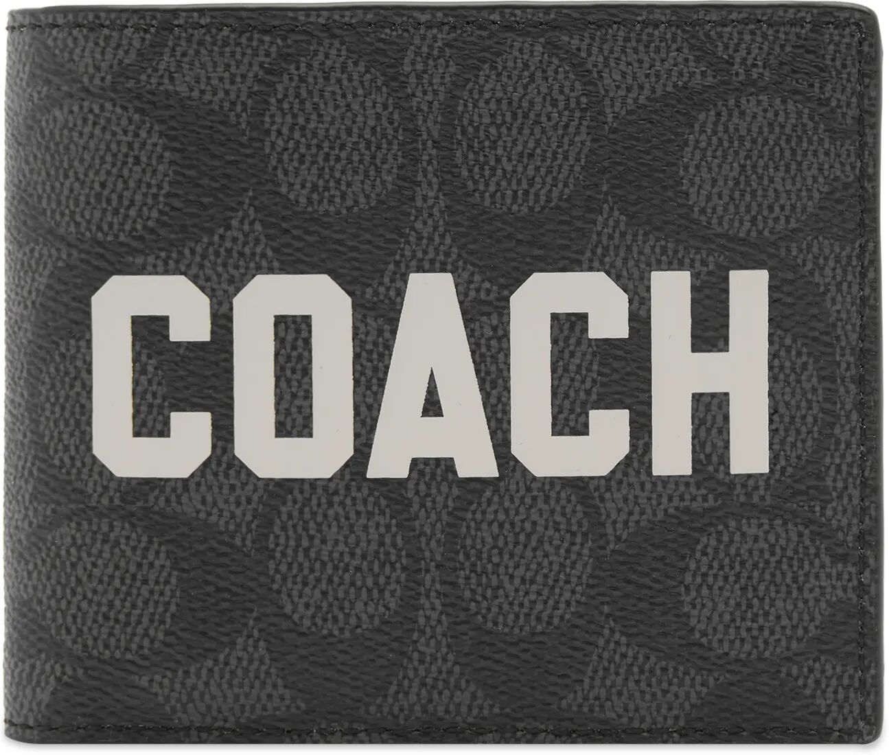 Coach Men's 3 in 1 Graphic Wallet in Charcoal Multi Signature Leather