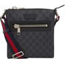 Gucci Men's GG Supreme Small Messenger Bag in Black