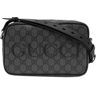 Gucci Men's GG Mini Shoulder Bag in Grey/Black