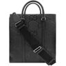 Gucci Men's Jumbo GG Leather Tote Bag in Black