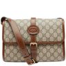 Gucci Men's GG Jacquard Buckle Messenger Bag in Tan