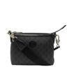 Gucci Men's GG Supreme Monogram Cross Body Bag in Black