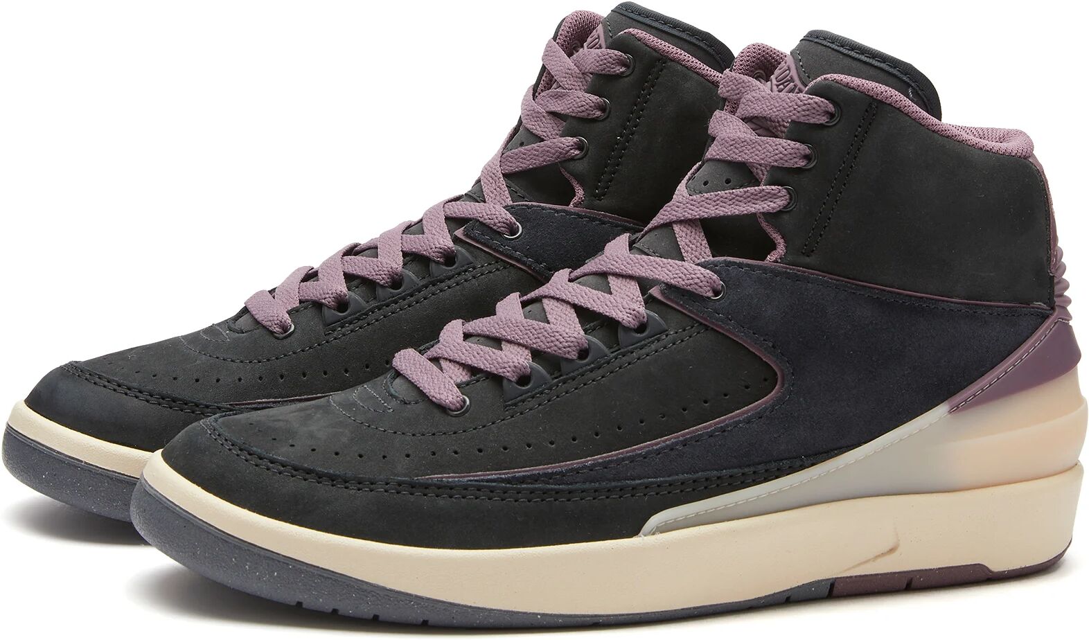 Air Jordan Women's W 2 Retro Sneakers in Off Noir/Sky J Mauve, Size UK 6.5