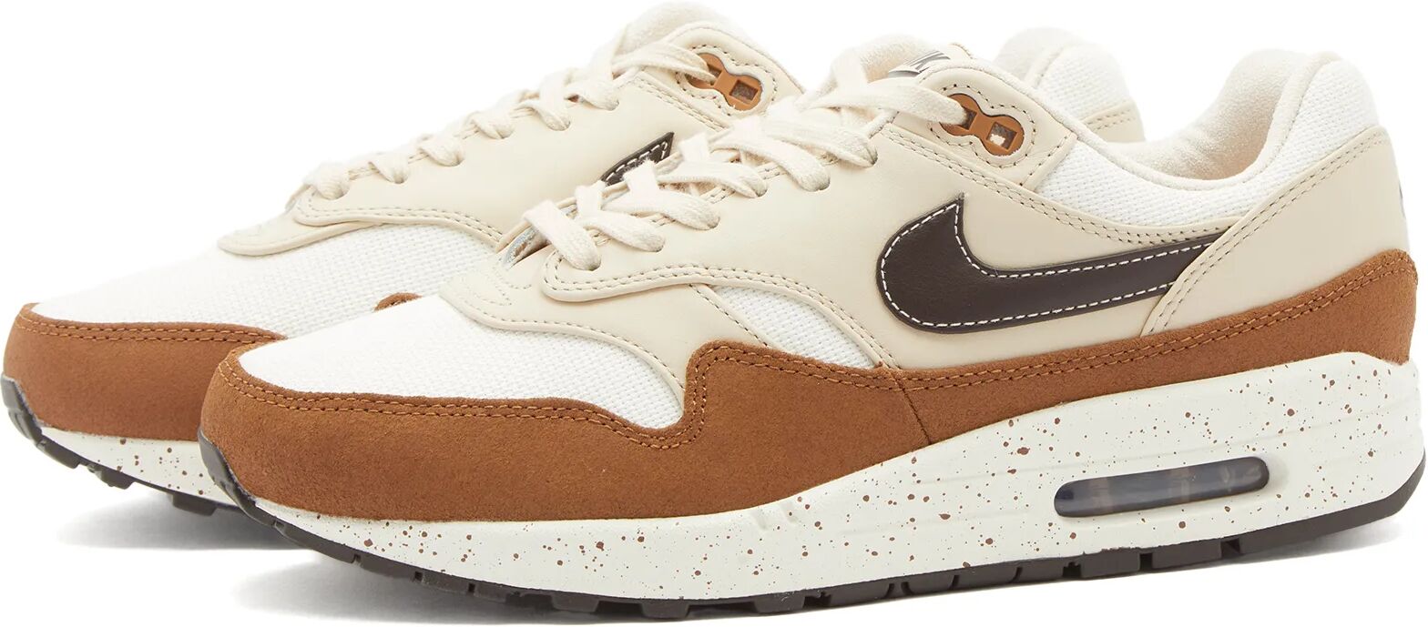 Nike Women's W AIR MAX 1 '87 P Sneakers in Velvet Brown/Sanddrift/Sail, Size UK 6.5