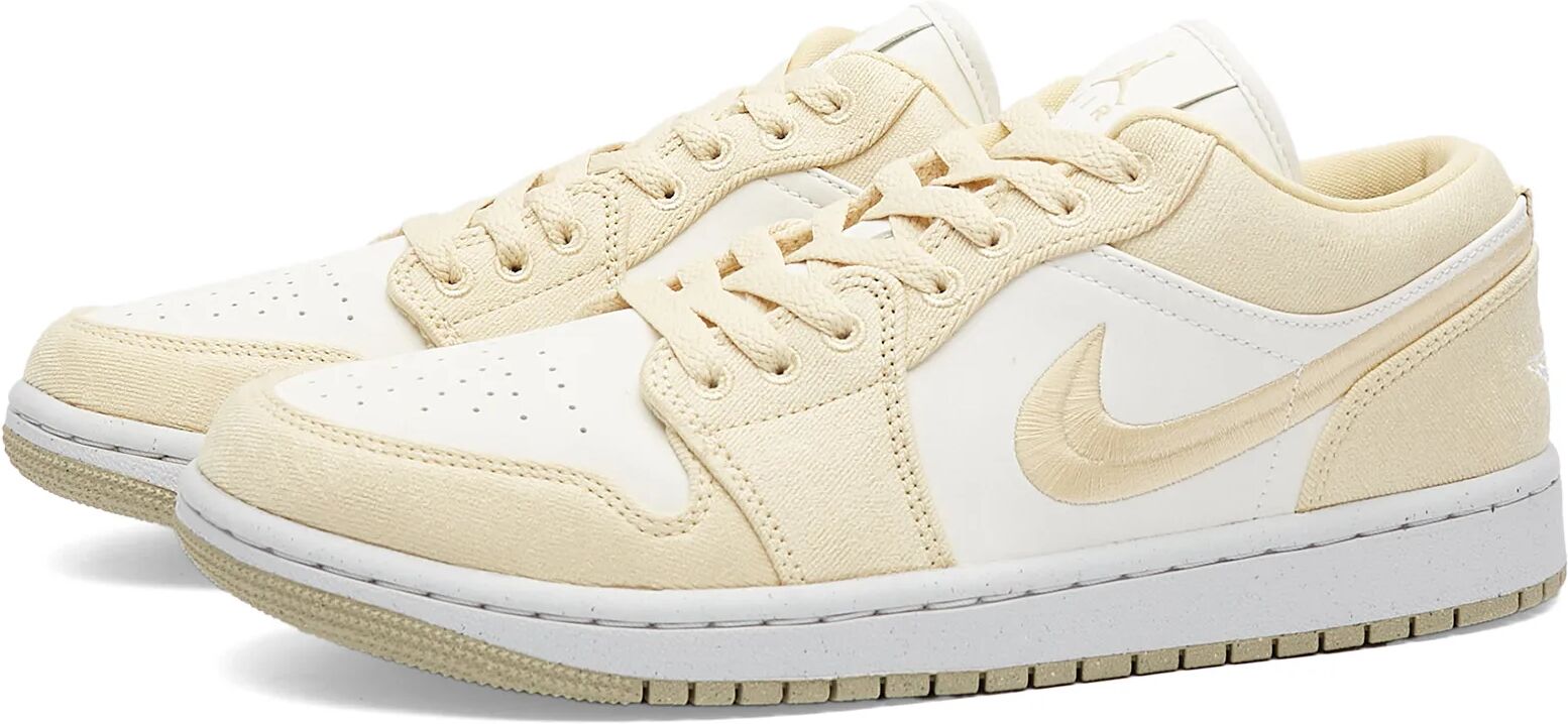 Air Jordan Women's 1 Low W Sneakers in Team Gold/Sail, Size UK 6.5