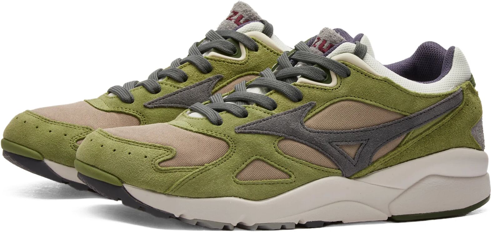 Mizuno Men's Sky Medal Premium Sneakers in Vintage Khaki/Dark Shadow/Calliste Green, Size UK 7