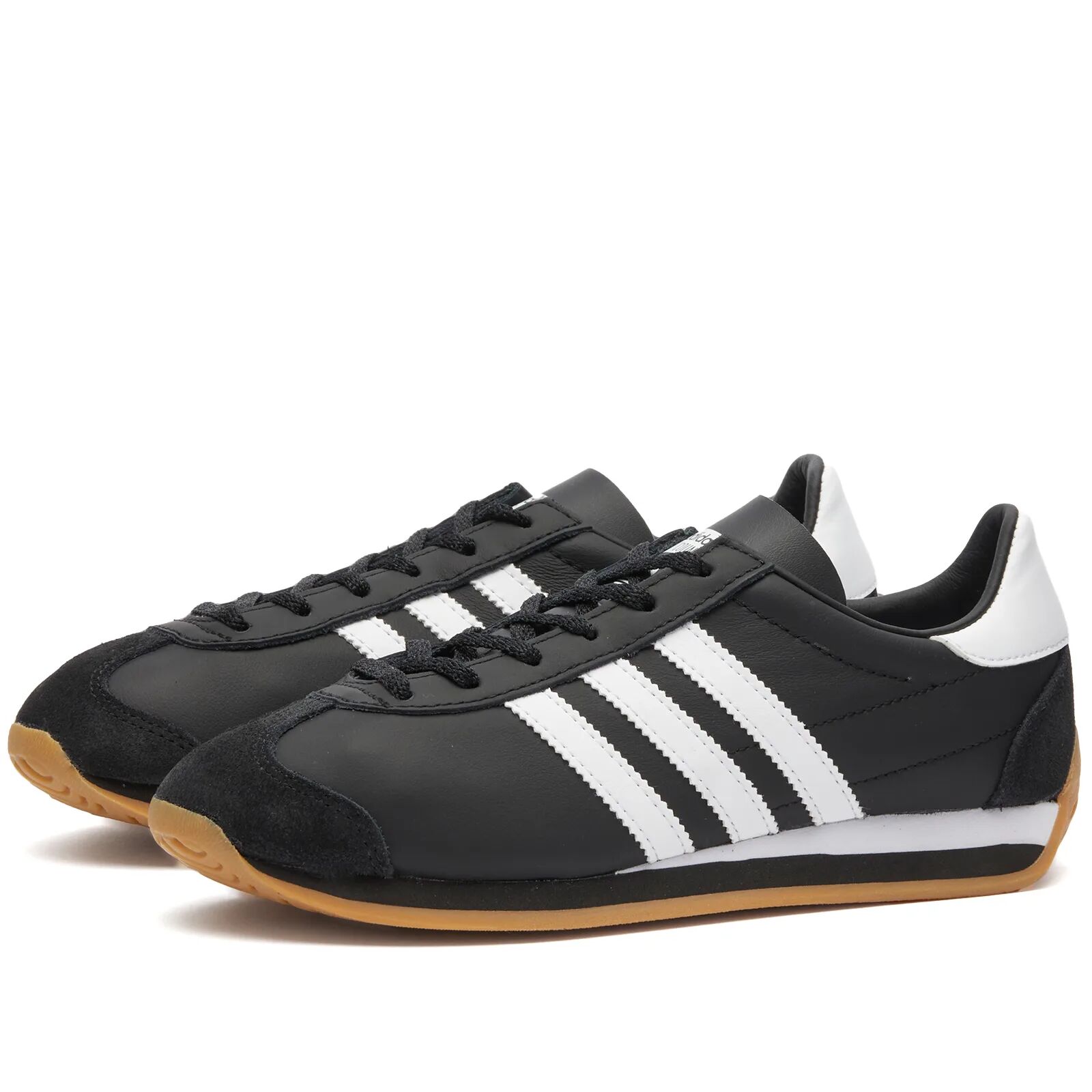 Adidas Men's Country OG Sneakers in Core Black/White, Size UK 7.5
