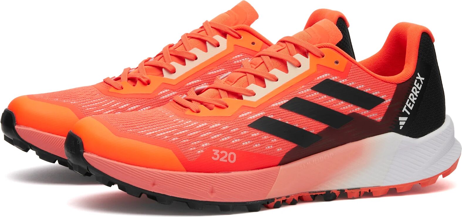 Adidas Men's Terrex Agravic Flow 2 Sneakers in Impact Orange/Core Black/Coral Fusion, Size UK 8