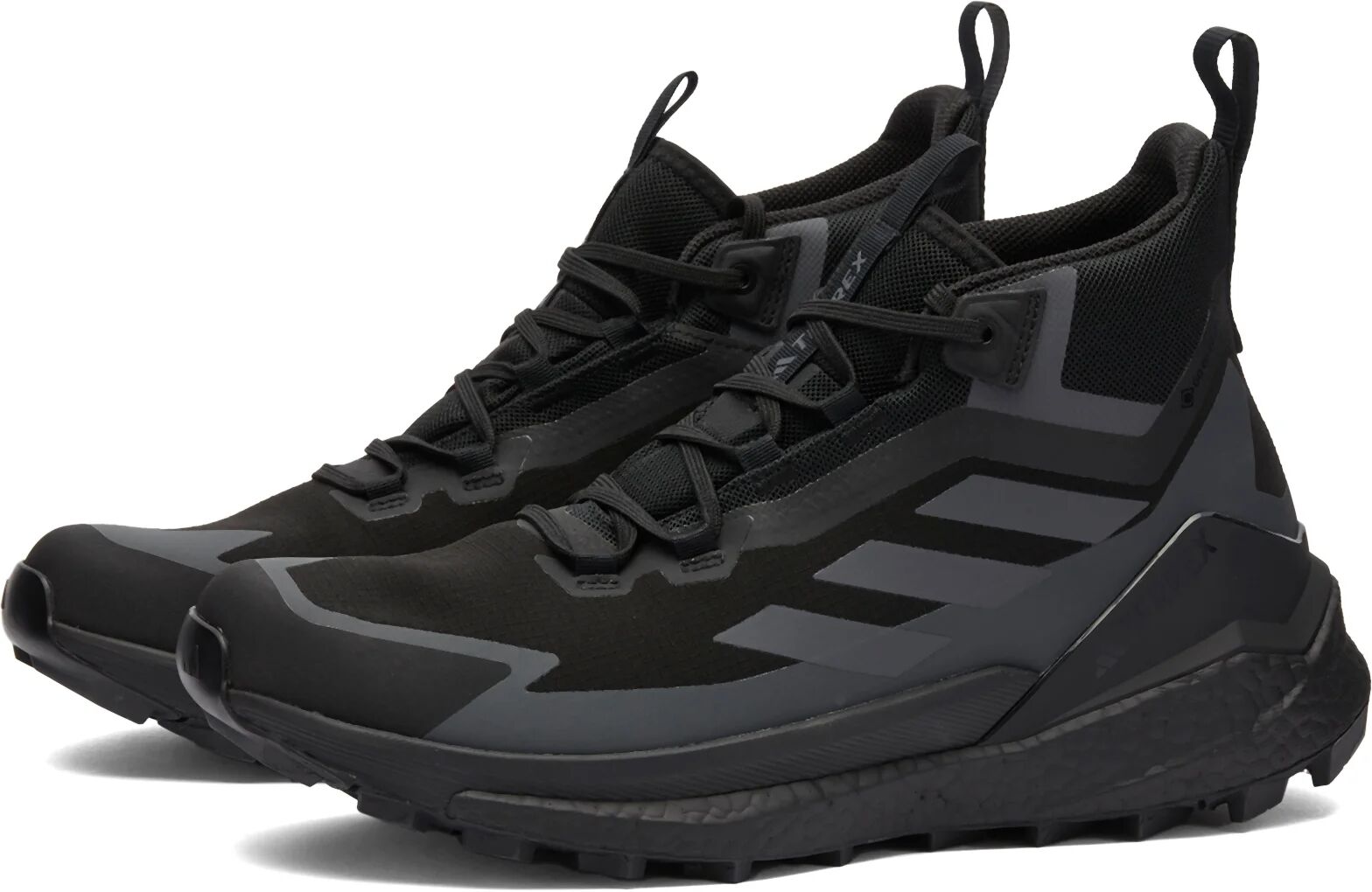 Adidas Men's Terrex Free Hiker 2 GTX Sneakers in Core Black/Grey Six/Grey Three, Size UK 8