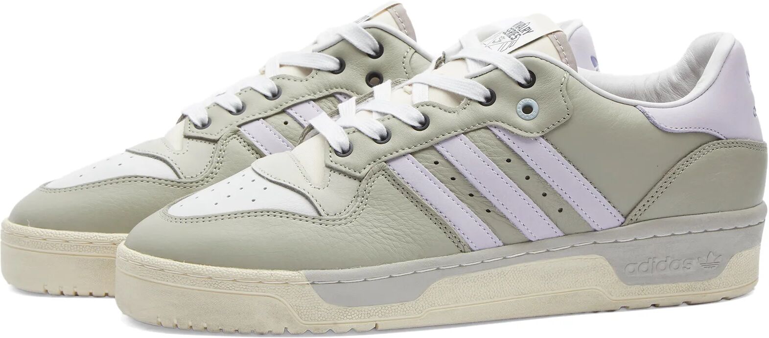 Adidas Men's Consortium x Nice Kicks Rivalry Sneakers in Grey/Cream White/Dash Grey, Size UK 8