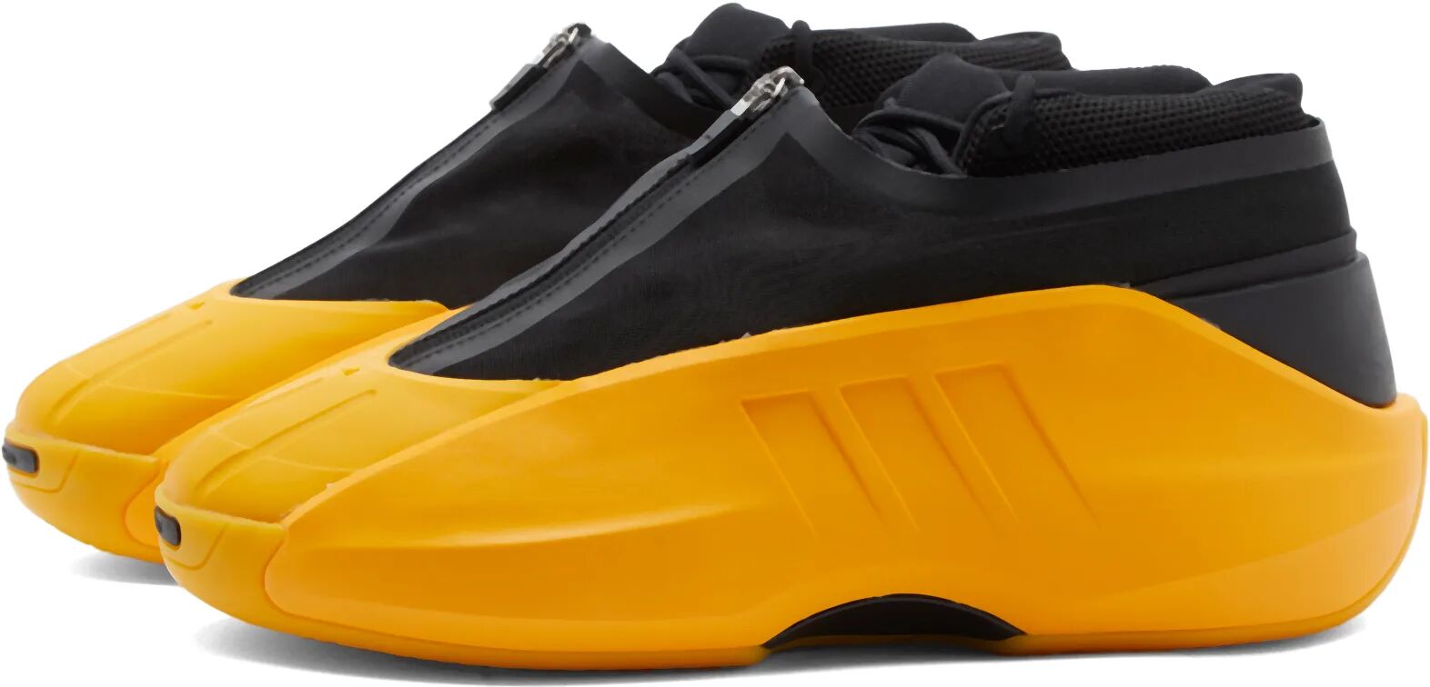 Adidas Men's CRAZY IIINFINITY Sneakers in Crew Yellow/Core Black/Team Colleg Purple, Size UK 9.5