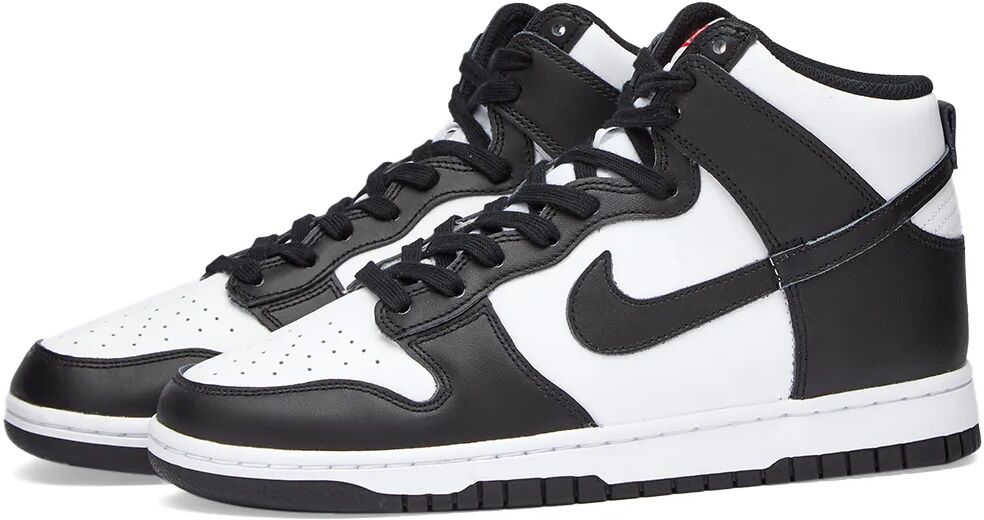 Nike Women's Dunk High W Sneakers in White/Black/University Red, Size UK 9.5