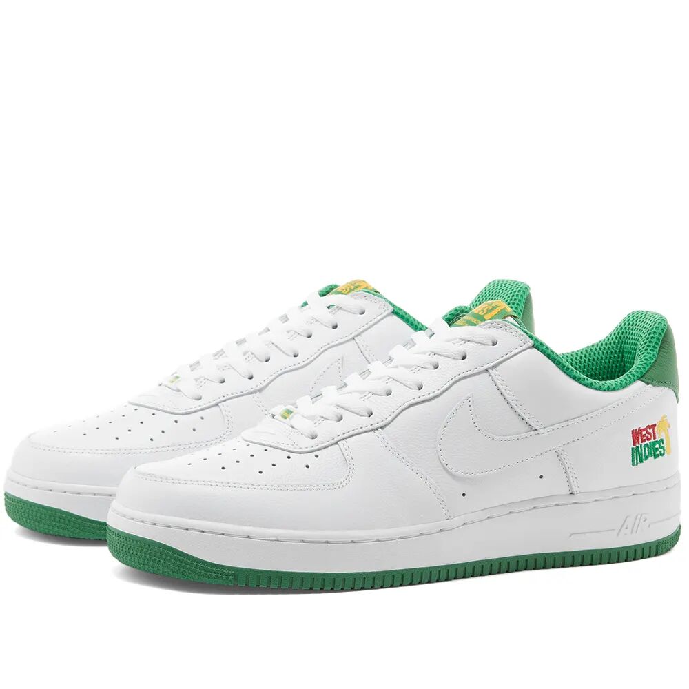 Nike Air Force 1 Low Retro Qs Sneakers in White/Classic Green, Size UK 14