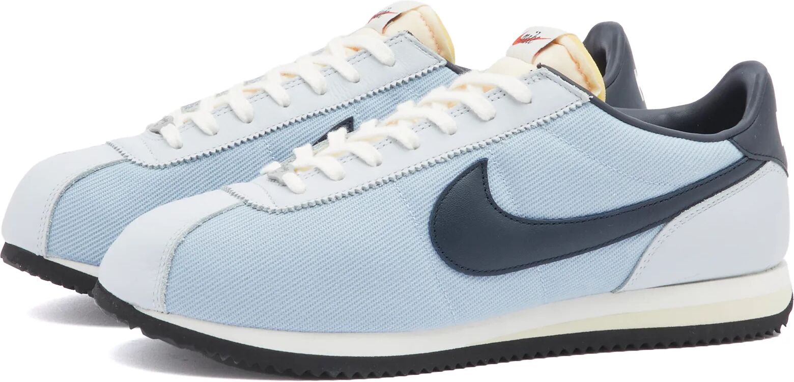 Nike Men's Cortez SE Sneakers in Armory Blue/Pure Platinum/Sail, Size UK 12