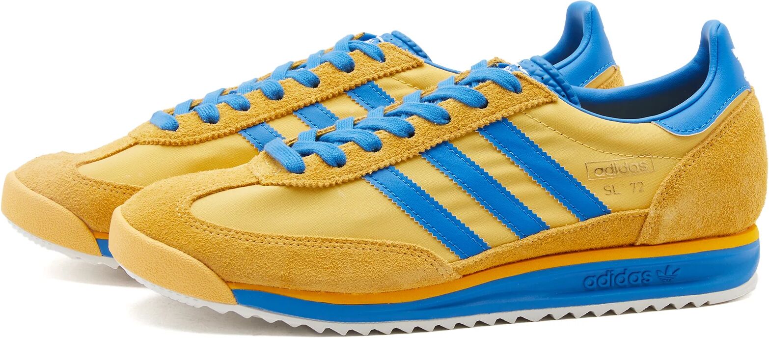 Adidas SL 72 RS Sneakers in Utility Yellow/Bright Royal/Core White, Size UK 9