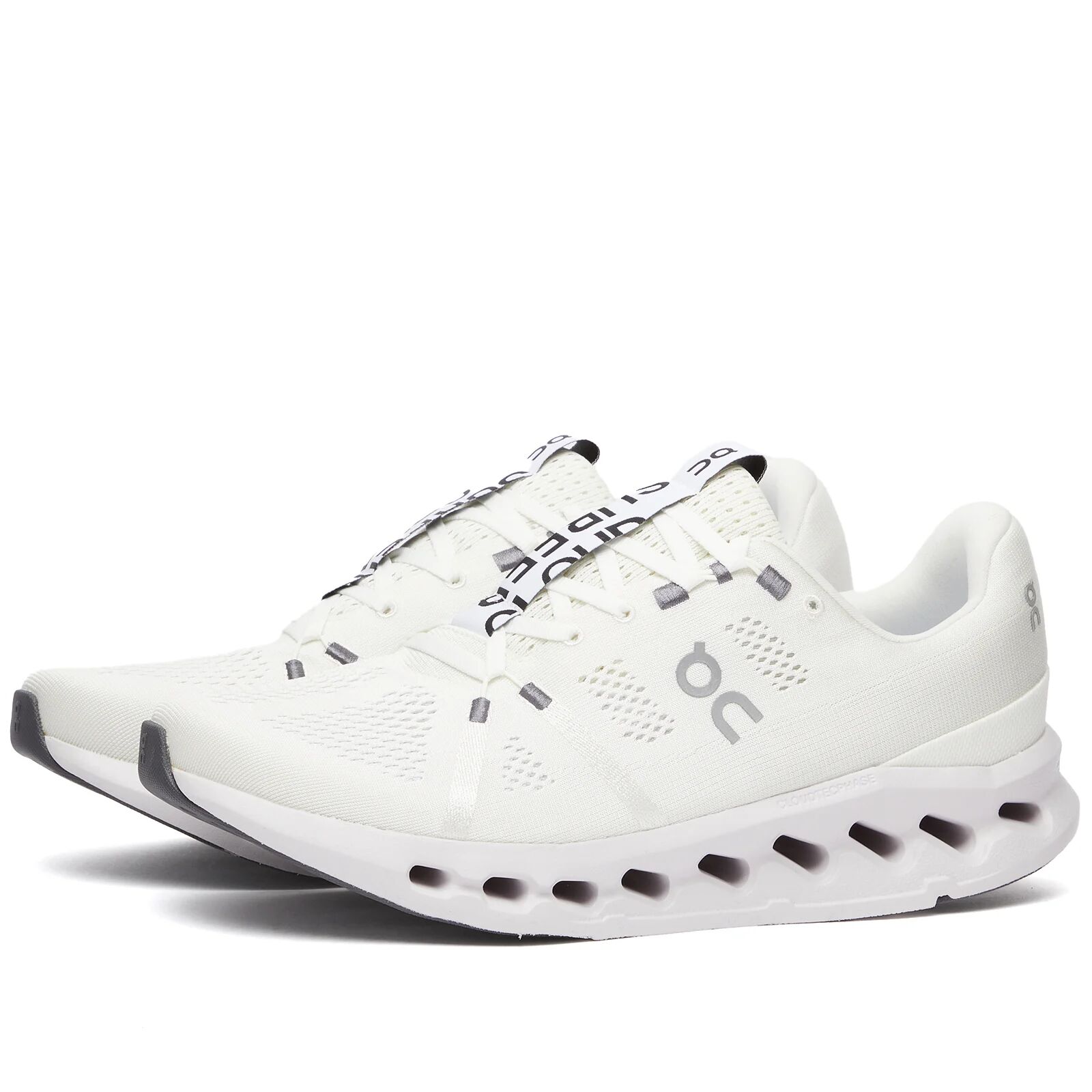 ON Men's Cloudsurfer Sneakers in White, Size UK 7