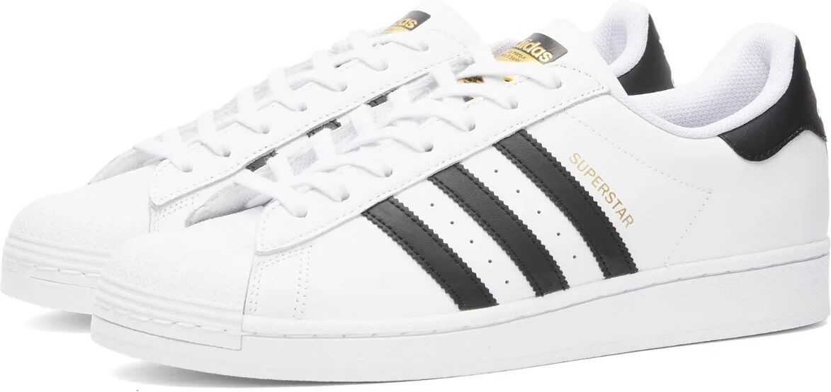 Adidas Men's Superstar Sneakers in White/Black, Size UK 8.5