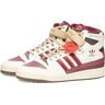 Adidas Men's Forum Hi-Top 84 'Cut&Slices' Sneakers in Off White/Altered Amber/Quiet Crimson, Size UK 7