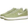 Nike Men's Air Force 1 Low Retro Sneakers in Oil Green/Summit White, Size UK 6