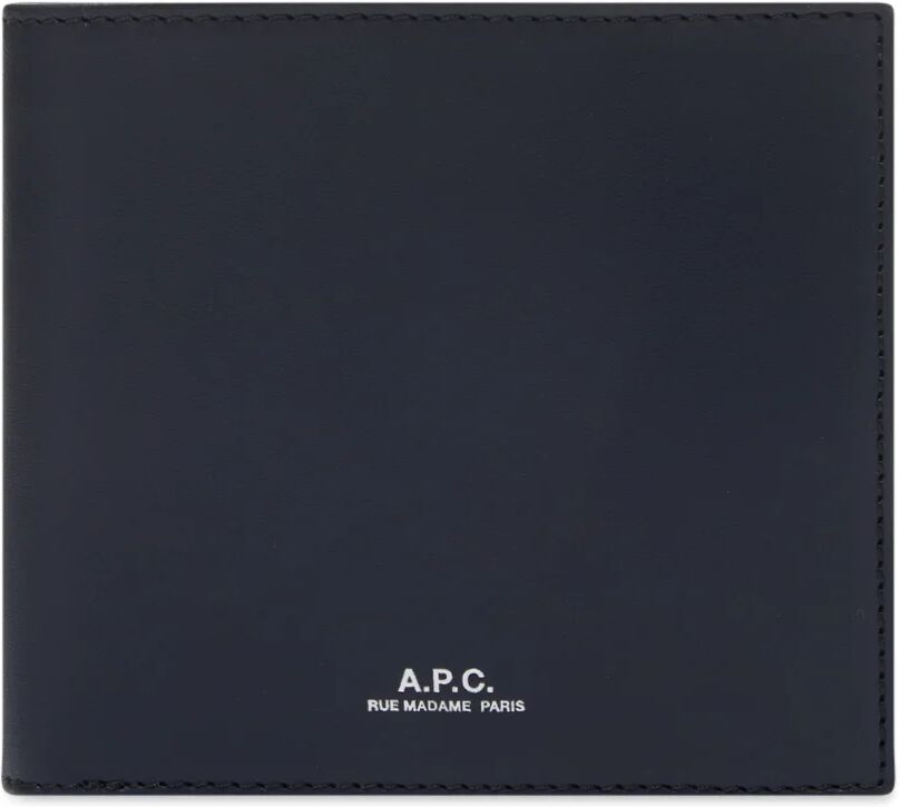 A.P.C. Men's New London Billfold Wallet in Dark Navy