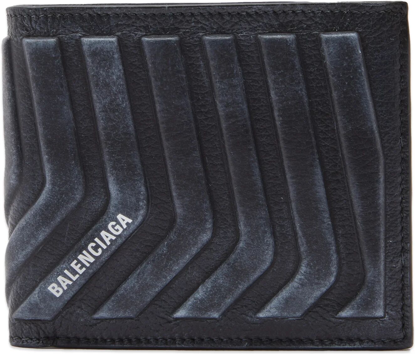 Balenciaga Men's Billfold Wallet in Black/White