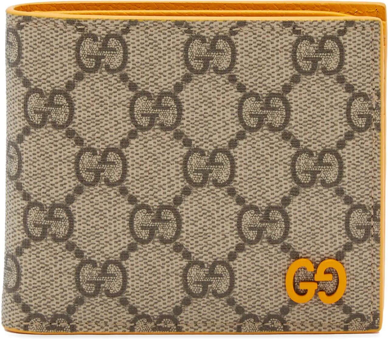 Gucci Men's GG Supreme Billfold Wallet in Beige