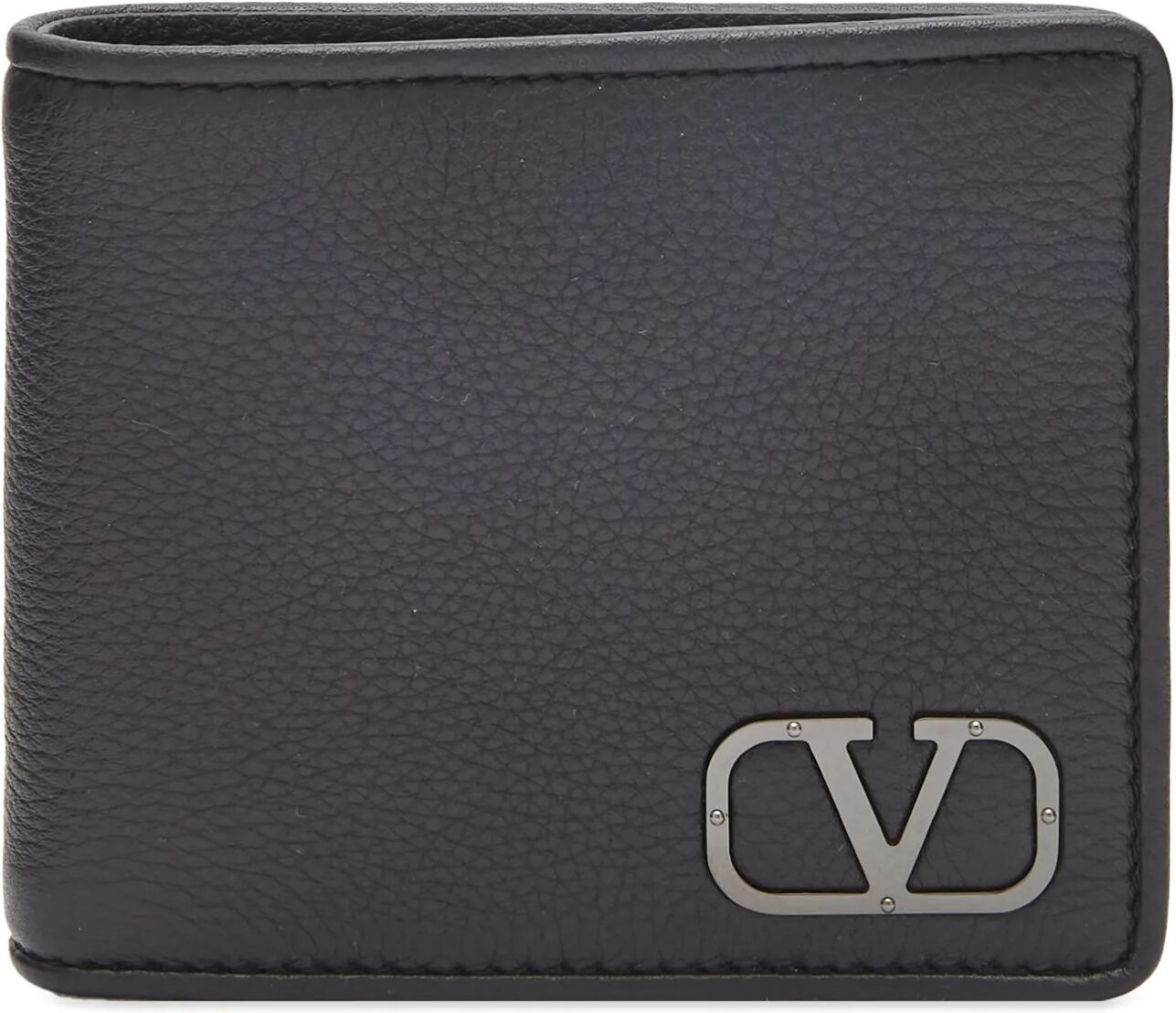 Valentino Men's V Logo Billfold Wallet in Black