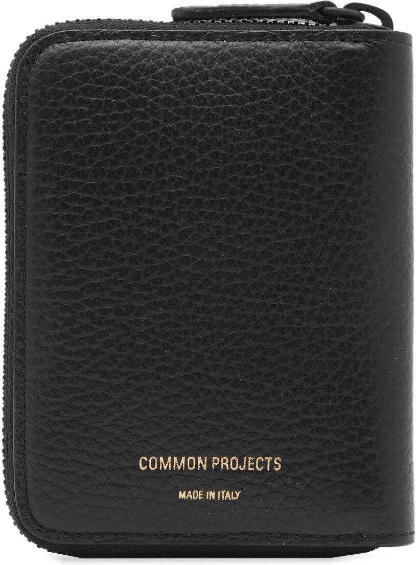 Common Projects Men's Zip Coin Case in Black Textured