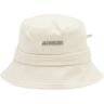 Jacquemus Men's Le Bob Gadjo Bucket Hat in Off White, Size Small