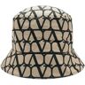 Valentino Men's Icon Bucket Hat in Beige/Nero, Size 58