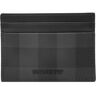 Burberry Men's Sandon Check Card Holder in Black