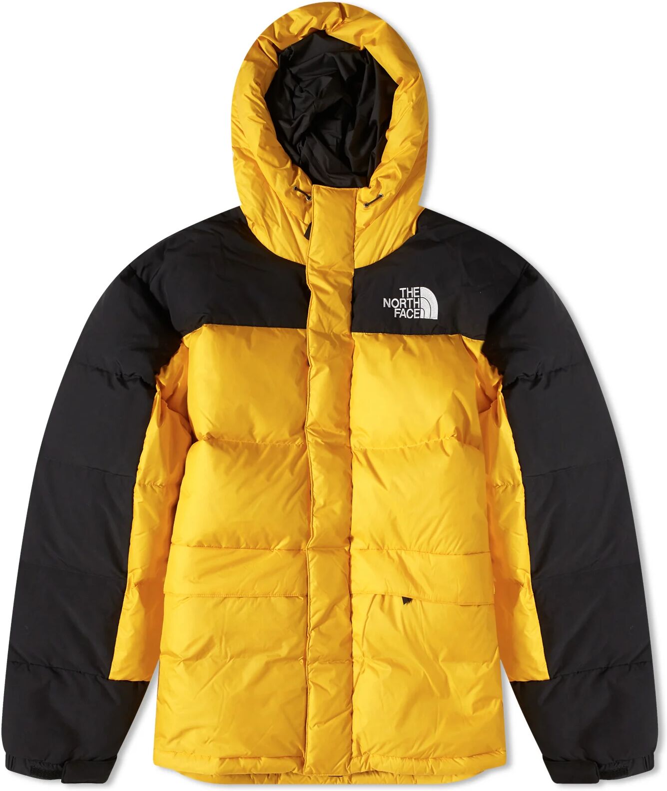 The North Face Men's Himalayan Down Parka Jacket in Summit Gold/Tnf Black, Size Small